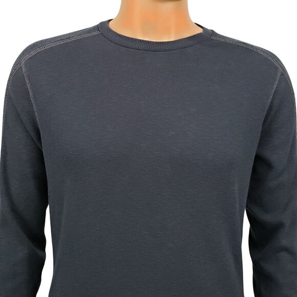Banana Republic We Slubby Crewneck Cotton Sweatshirt Sweater Navy Men M - Picture 1 of 10